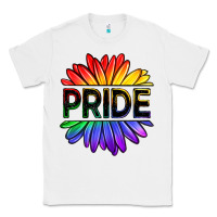 White hippie pride sunflowers Classic Tee - OliviaCreatesArt