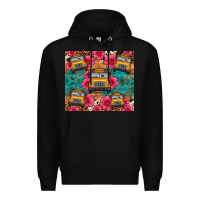 Black school bus leopard cowhide Premium Hoodie - Artiststas