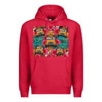 Cardinal school bus leopard cowhide Premium Hoodie - Artiststas