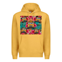 Mustard school bus leopard cowhide Premium Hoodie - Artiststas