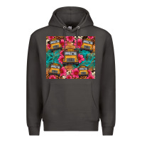 Smoke school bus leopard cowhide Premium Hoodie - Artiststas