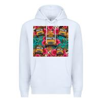White school bus leopard cowhide Premium Hoodie - Artiststas
