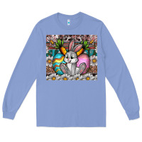 Colony Blue easter Long Sleeve Tee - CowhideDigitalArt