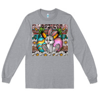 Heather Grey easter Long Sleeve Tee - CowhideDigitalArt