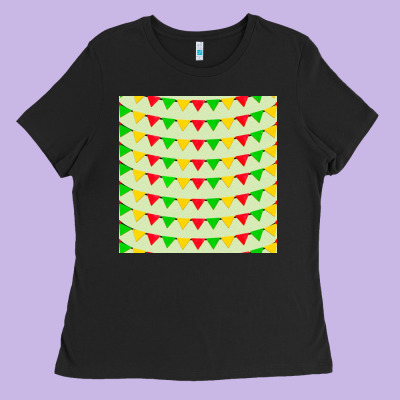 Mexico Seamless Pattern Ladies Tee Designed By Fadigitalartstudio