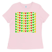Bubblegum Pink mexico seamless pattern Ladies Tee - FaDigitalArtStudio