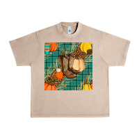 French Oak fall boot seamless pattern Urban Heavy Tee - BundleAndBundleShop