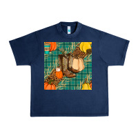 Navy fall boot seamless pattern Urban Heavy Tee - BundleAndBundleShop