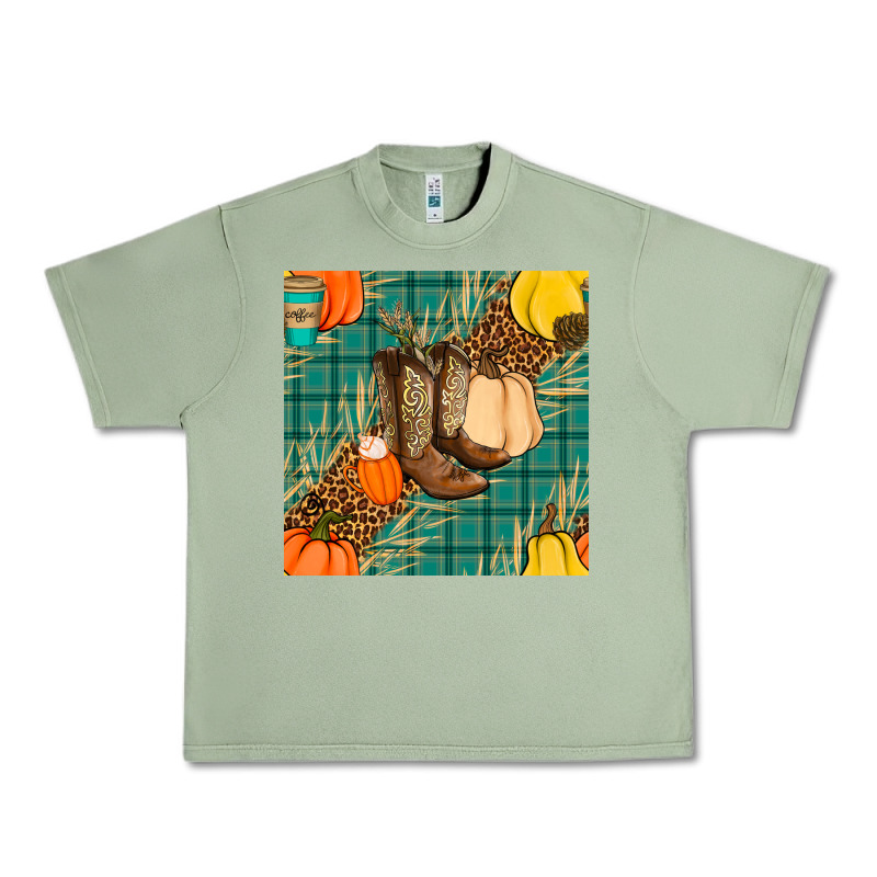 Fall Boot Seamless Pattern Urban Heavy Tee by BundleAndBundleShop | Teevron