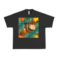 Pigment Black fall boot seamless pattern Urban Heavy Tee - BundleAndBundleShop