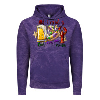 Cloud Purple all i need is beer king cake crawfish Vintage Hoodie - SublimationCraftShop