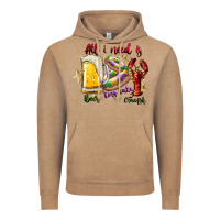 Vintage Coffee all i need is beer king cake crawfish Vintage Hoodie - SublimationCraftShop
