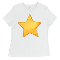 White yellow star Ladies Tee - FaDigitalArtStudio