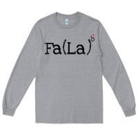 Heather Grey fa la christmas Long Sleeve Tee - DesigneFamous