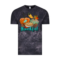 Cloud Black thankful pumpkins Vintage Tee - BundleAndBundleShop