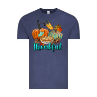 Vintage Denim thankful pumpkins Vintage Tee - BundleAndBundleShop
