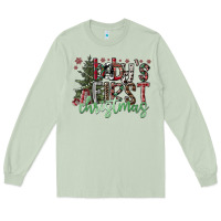 Matcha Baby's First Christmas Long Sleeve Tee - CowhideDigitalArt