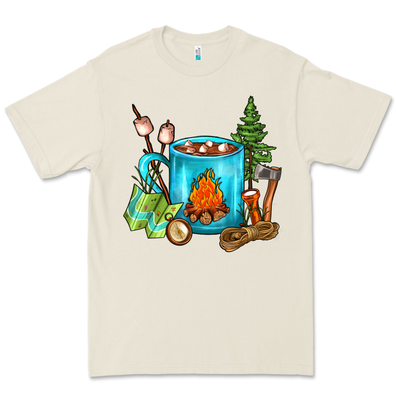 Camping Coffee Premium Tee by FaDigitalArtStudio | Teevron