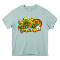 Arona St. Patrick's Tennessee map Heavy Core Tee - OliviaCreatesArt