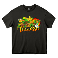 Asphalt St. Patrick's Tennessee map Heavy Core Tee - OliviaCreatesArt