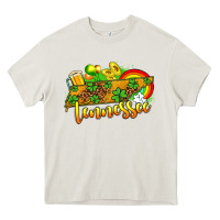 Cream St. Patrick's Tennessee map Heavy Core Tee - OliviaCreatesArt