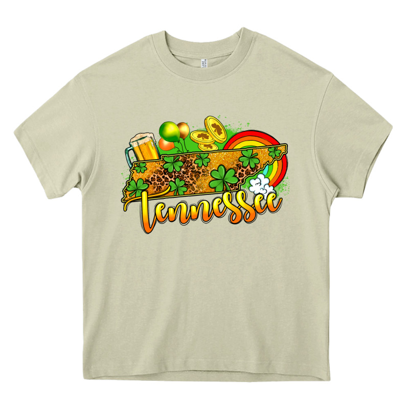 St. Patrick's Tennessee Map Heavy Core Tee by OliviaCreatesArt | Teevron