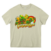 Mossy St. Patrick's Tennessee map Heavy Core Tee - OliviaCreatesArt