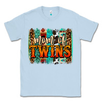 Dusty Blue mom of twins western brushstroke Classic Tee - OliviaCreatesArt