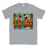 Heather Grey mom of twins western brushstroke Classic Tee - OliviaCreatesArt
