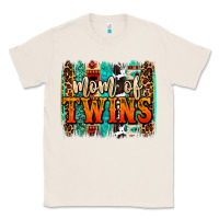 Natural mom of twins western brushstroke Classic Tee - OliviaCreatesArt