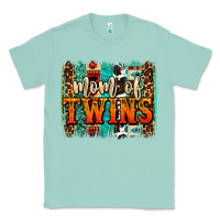 Seafoam mom of twins western brushstroke Classic Tee - OliviaCreatesArt