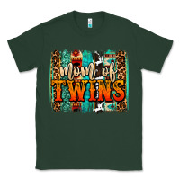 Sports Green mom of twins western brushstroke Classic Tee - OliviaCreatesArt