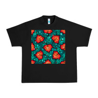Black fall leaves seamless pattern Urban Heavy Tee - BundleAndBundleShop