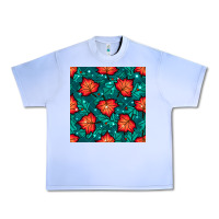 Grape Ice fall leaves seamless pattern Urban Heavy Tee - BundleAndBundleShop