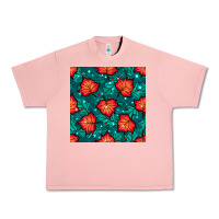 Salmon fall leaves seamless pattern Urban Heavy Tee - BundleAndBundleShop