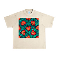 Sandshell fall leaves seamless pattern Urban Heavy Tee - BundleAndBundleShop