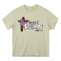 Mossy easter he is risen matthew 28 6 Heavy Core Tee - Jasminsmagicworld