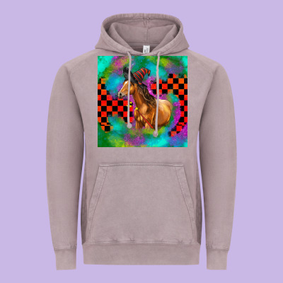 Halloween Quarter Horse Vintage Hoodie Designed By Lillyallendesigns