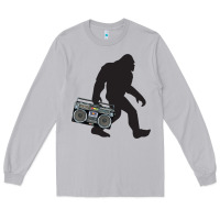 Moon Dust bigfoot beatbox boom box retro   bigfoot boom box Long Sleeve Tee - DesigneFamous