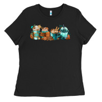 Winter Coffee Cups Ladies Tee | Teevron