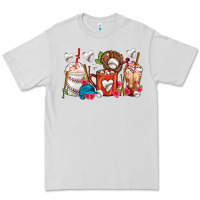 Dove Grey Baseball Coffee Cups Premium Tee - FaDigitalArtStudio