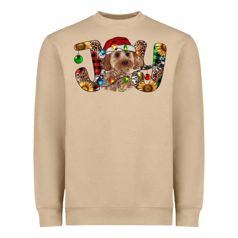 Cockapoo Christmas Joy Heavyweight Sweatshirt by RanaPortraitStore | Teevron