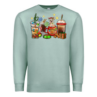 Seafoam Christmas coffee cups with Chihuahua Premium Sweatshirt - RanaPortraitStore