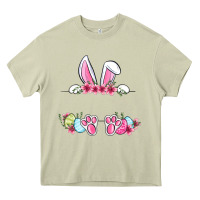 Mossy Easter bunny name frame Heavy Core Tee - OliviaCreatesArt