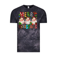 Cloud Black Merry christmas santa Vintage Tee - FaDigitalArtStudio