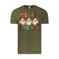 Vintage Olive Merry christmas santa Vintage Tee - FaDigitalArtStudio