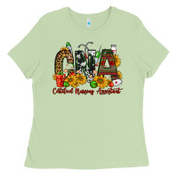 Matcha christmas cna certified nursing assistant Ladies Tee - FaDigitalArtStudio