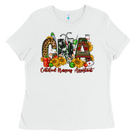 White christmas cna certified nursing assistant Ladies Tee - FaDigitalArtStudio