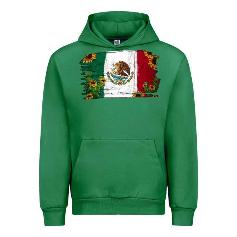 Cactus Sunflower Mexican Flag Urban Hoodie by Jasminsmagicworld | Teevron