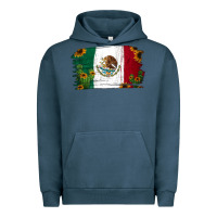 Pigment Midnight Navy cactus sunflower mexican flag Urban Hoodie - Jasminsmagicworld
